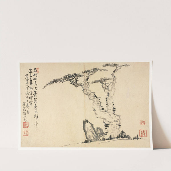Landscapes in Various Styles after Old Masters 4 by Mei Qing