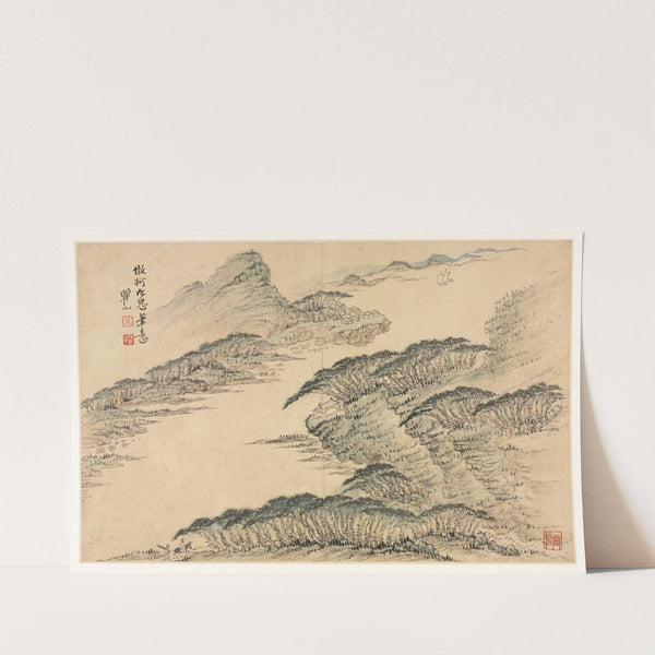 Landscapes in Various Styles after Old Masters 7 by Mei Qing
