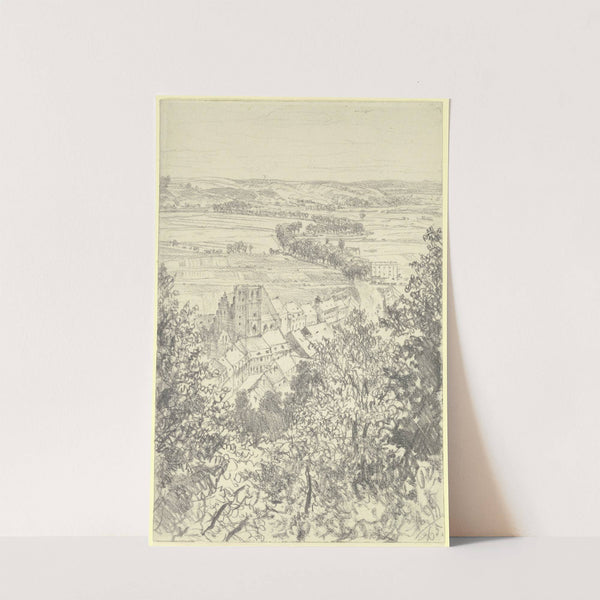 Landschaft bei Kissingen von der Bodenlaube aus (1865) by Adolph von Menzel