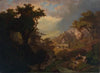 Landschaft bei Meran mit Blick auf Schloß Tirol