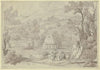 Landschaft bei Nemi mit Monte Cavo