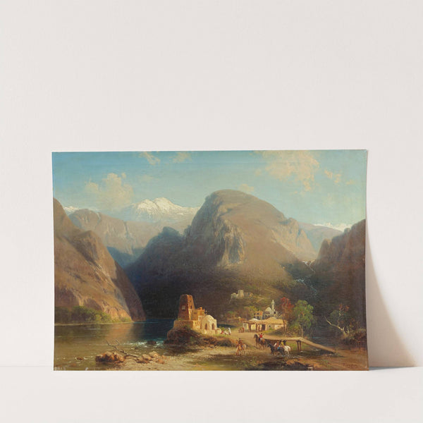 Landschaft im Kaukasus (1875) by Paul von Franken
