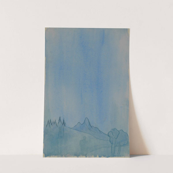 Landschaft in Blau by Karl Wiener