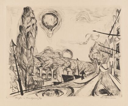 Landschaft mit Ballon (Landscape with Balloon)
