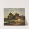 Landschaft mit Bauernhof (1855) by Carl Millner