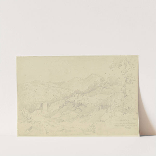 Landschaft mit Bildstock bei Civitella, dem heutigen Bellegra (1832) by August Lucas