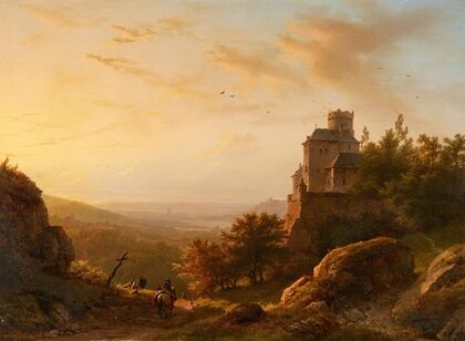 Landschaft mit Burg (1852)