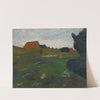 Landschaft Mit Busch Und Roten Häusern (Landscape With Shrubs And Red Houses) by Paula Modersohn-Becker