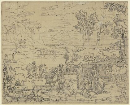 Landschaft mit dem Dankopfer Noahs