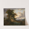 Landschaft mit Eichen am Meer by Friedrich Preller the Elder