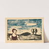 Landschaft mit Frau by Karl Wiener