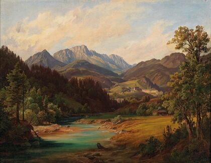 Landschaft Mit Kloster