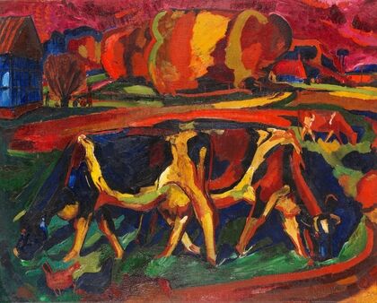 Landschaft mit Kühen (1921)