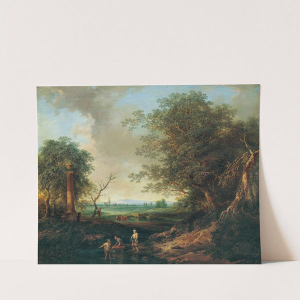 Landschaft mit Säule by Christian Hilfgott Brand