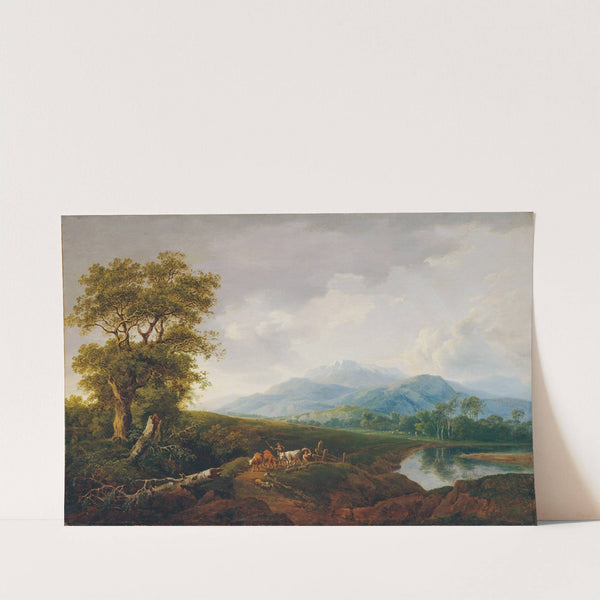 Landschaft mit Schneeberg (1820) by Franz Scheyerer
