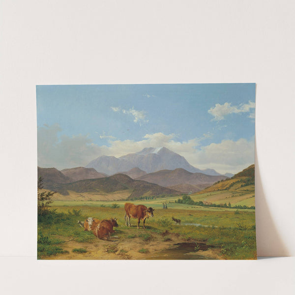 Landschaft mit Schneeberg by Josef Feid