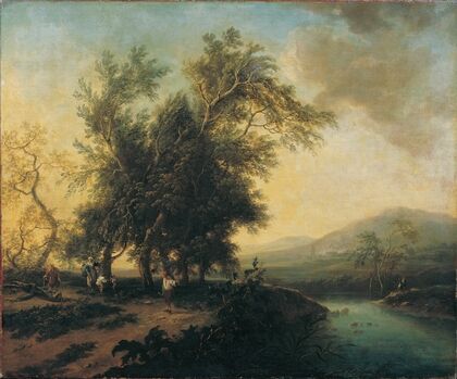 Landschaft mit Staffage