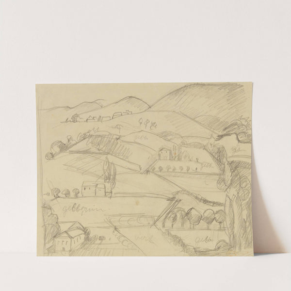 Landschaftsentwurf by Anny Dollschein