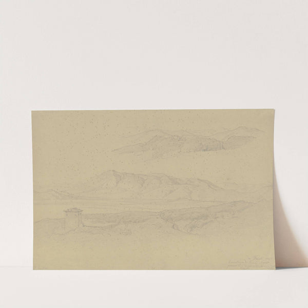 Landschaftsstudie Frascati und Tivoli (1834) by August Lucas