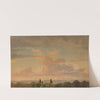 Landschaftsstudie in der Abenddämmerung by Gustav Friedrich Papperitz