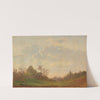 Landschaftsstudie mit pflügendem Bauern by Gustav Friedrich Papperitz