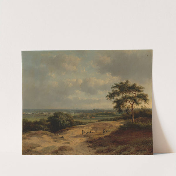 Landschap bij Bergen met legerkamp by Bernardus Gerardus ten Berge  