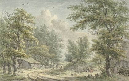 Landschap bij Eext, Drenthe