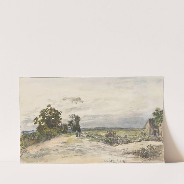 Landschap bij Nevers (1871) by Johan Antonie de Jonge