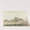 Landschap met boerderij by Jan Hulswit
