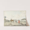 Landschap met boerin en vee (1700 - 1800) by W. Barthautz