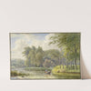 Landschap met figuren in een roeibootje (1792 - 1861) by Georgius Jacobus Johannes van Os
