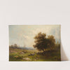 Landschap met geboomte by Hendrik Dirk Kruseman van Elten