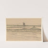 Landschap met poldermolen Het Noorden in polder Het Noorden op Texel by Theo van Hoytema