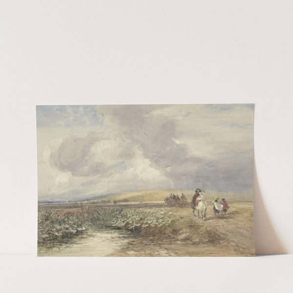 Landschap met reizigers (1793 - 1859) by David Cox