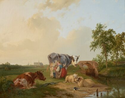Landschap met vee