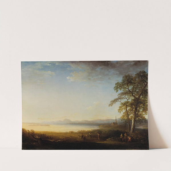Landskap vid Mora kyrka by Carl Johan Fahlcrantz  