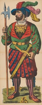 Landsknecht, a Germanic mercenary in the Holy Roman Empire’s Imperial Army, with pike and sword — size preview