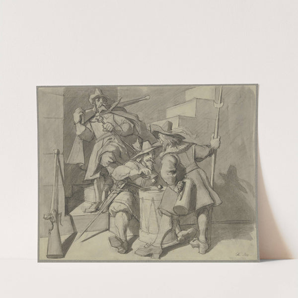 Landsknechte beim Würfelspiel by Theodor Alt
