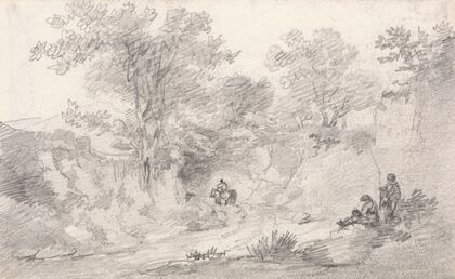 Lane with Figures