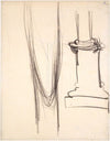Langgestreckter Kopf, daneben Säulensockel (1914-15)