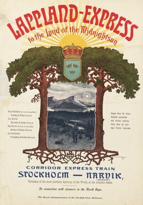 Lappland-Express to the Land of the Midnight Sun; Corridor Express Train Stockholm to Narvik