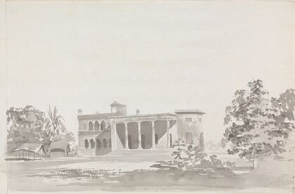 Large Building With a Colonnade