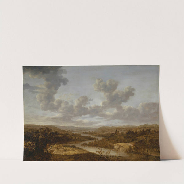 Large River Landscape by Dionijs Verburgh