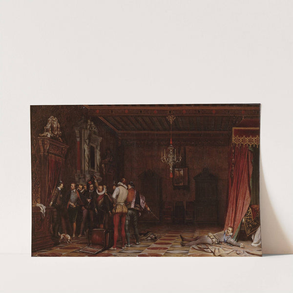 L’assassinat du duc de Guise au château de Blois en 1588 by Paul Delaroche