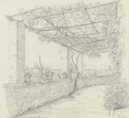 Laubengang der Casa Zanetti in Perugia
