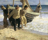 Launching the boat. Skagen