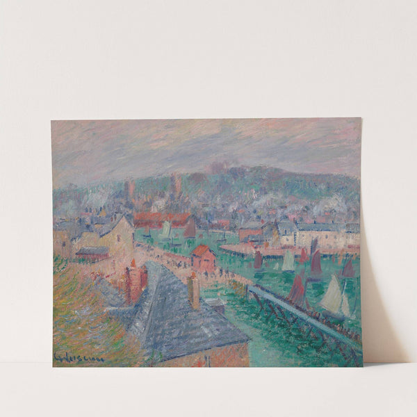 L&#039;avant port de Fécamp (Normandie) by Gustave Loiseau