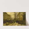 l’Avenue d’Orléans, durant les bombardements de Paris par les armées prussiennes, en janvier 1871 (1871-1873) by Henri Félix Emmanuel Philippoteaux