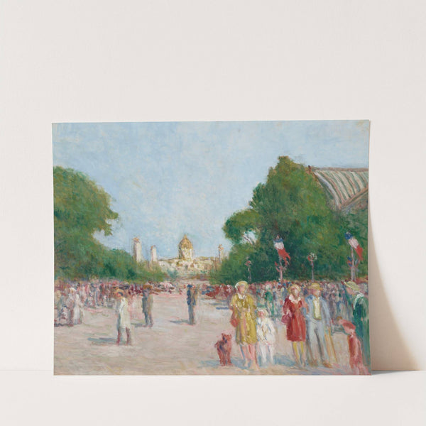 L’avenue Winston-Churchill, Paris by Maximilien Luce