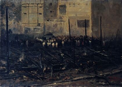 Le Bazar de la CharitÃ© aprÃ¨s l’incendie du 4 juin 1897